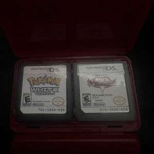 Nintendo DS Game Cartridge Duo - White and Red Case